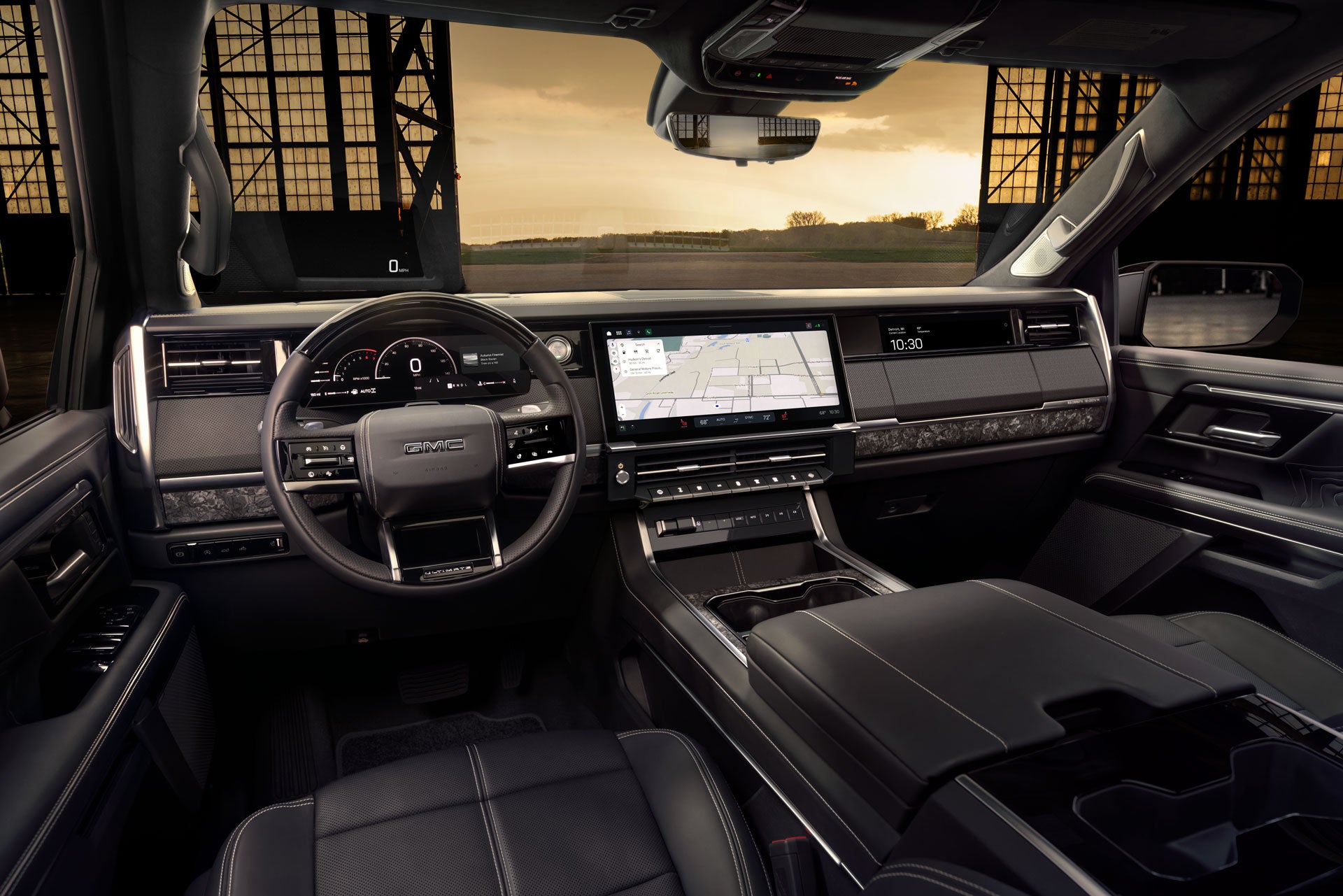 GMC Sierra Denali interior at Dossett GMC Cadillac